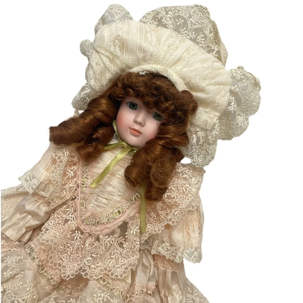 Vintage Doll Dynasty Doll Collection Leah Victorian Cottagecore Porcelain Bisque